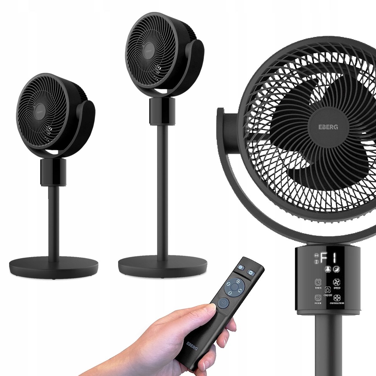 Podlahový ventilátor EBERG GOX čierny